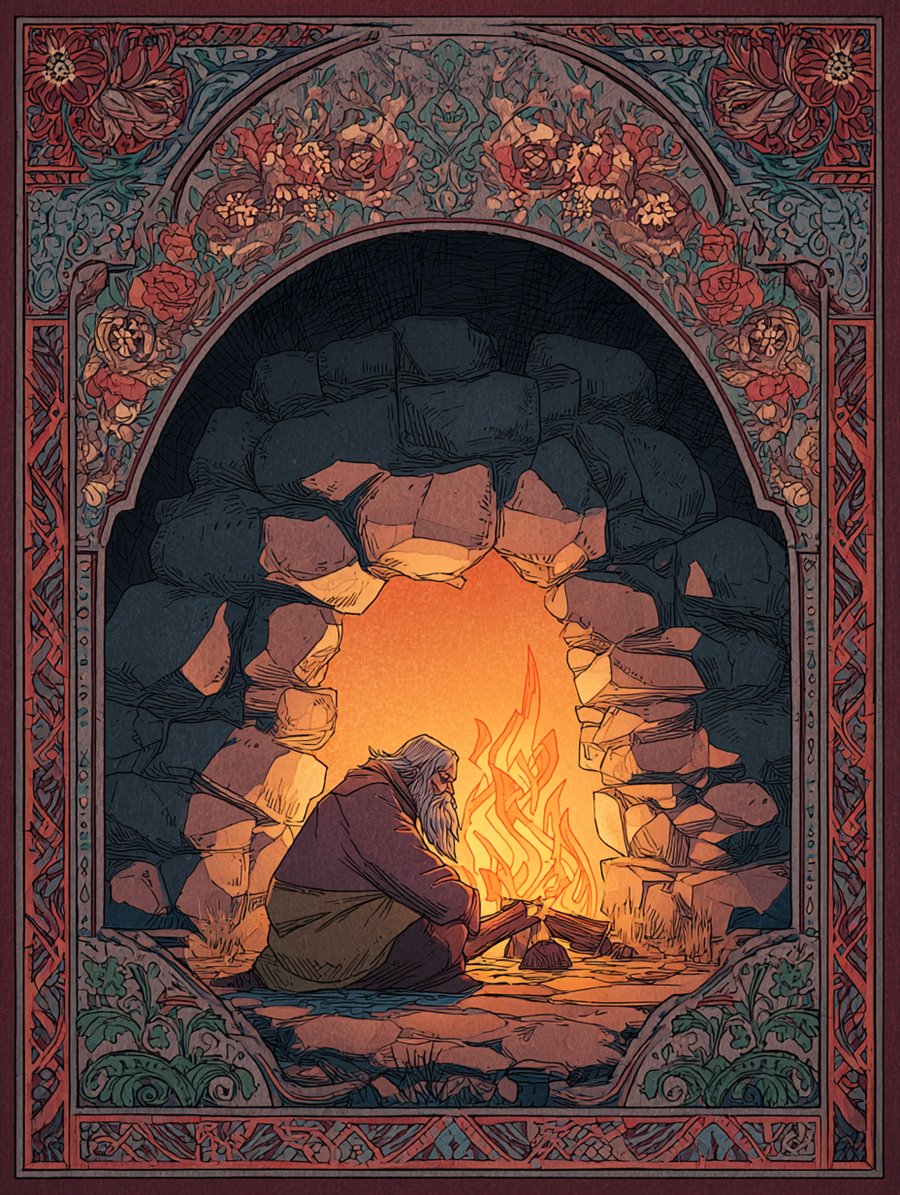 Domovoi Hearth-Ward, Spirit card art, MORANA: The Open Grave