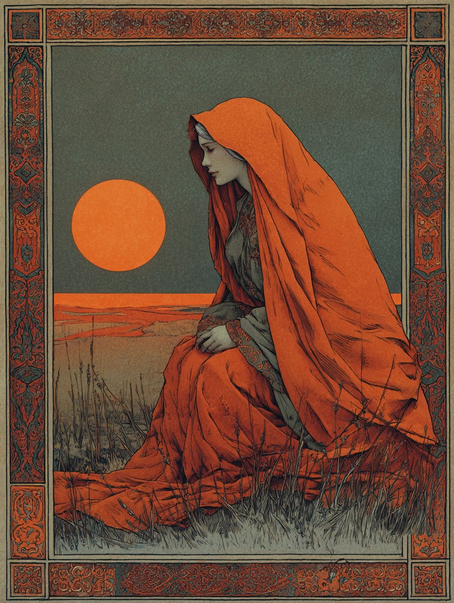 Zorya the Evening, Spirit card art, MORANA: The Open Grave