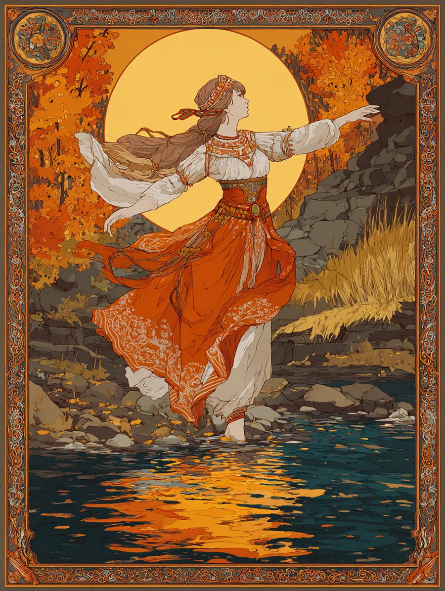 Bereginya Riverguard, Spirit card art, MORANA: The Open Grave