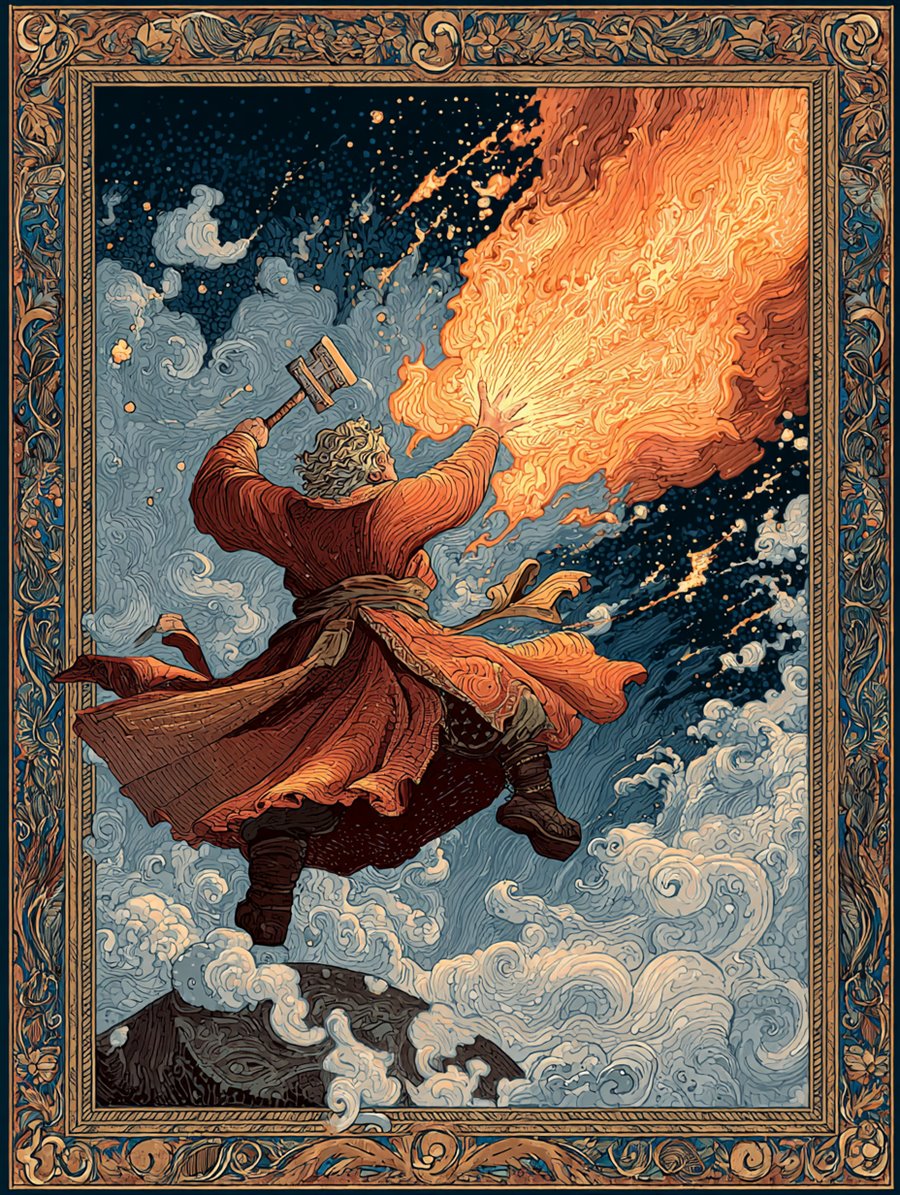 Svarog's Ember, Spirit card art, MORANA: The Open Grave