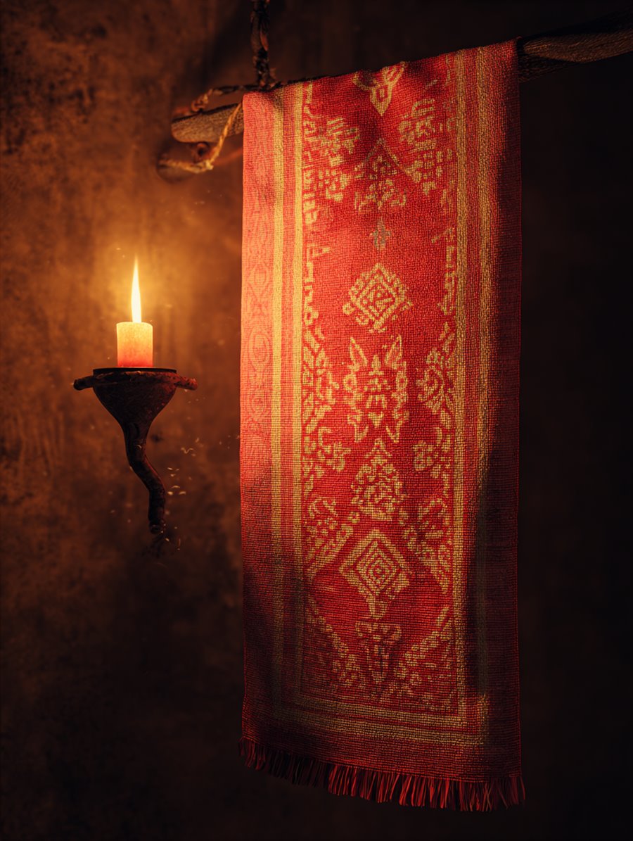 Rushnyk Ward-Cloth, Charm card art, MORANA: The Open Grave