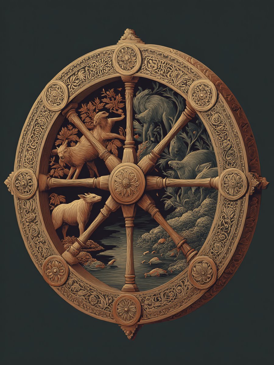 The Turning Wheel, Charm card art, MORANA: The Open Grave