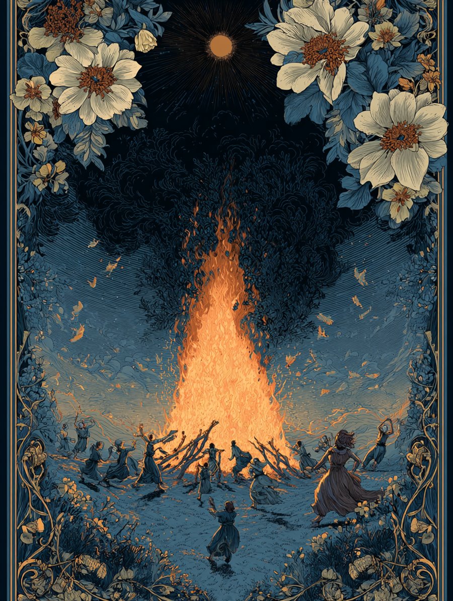 Rite of Kupala, Charm card art, MORANA: The Open Grave