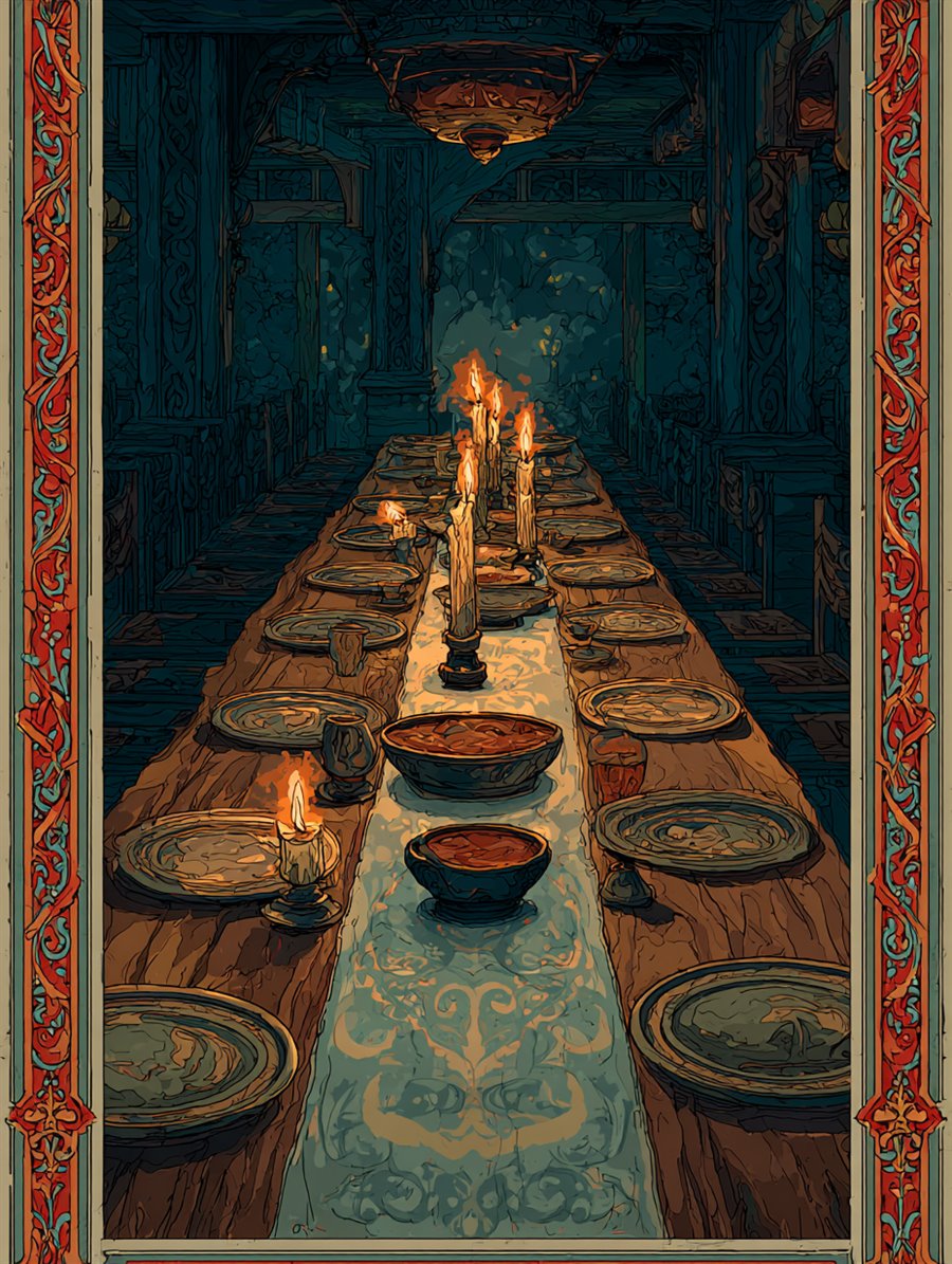 Dziady (Ancestors' Feast), Charm card art, MORANA: The Open Grave