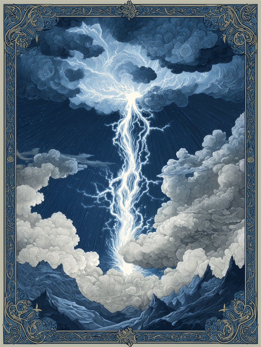 Perun's Bolt, Charm card art, MORANA: The Open Grave