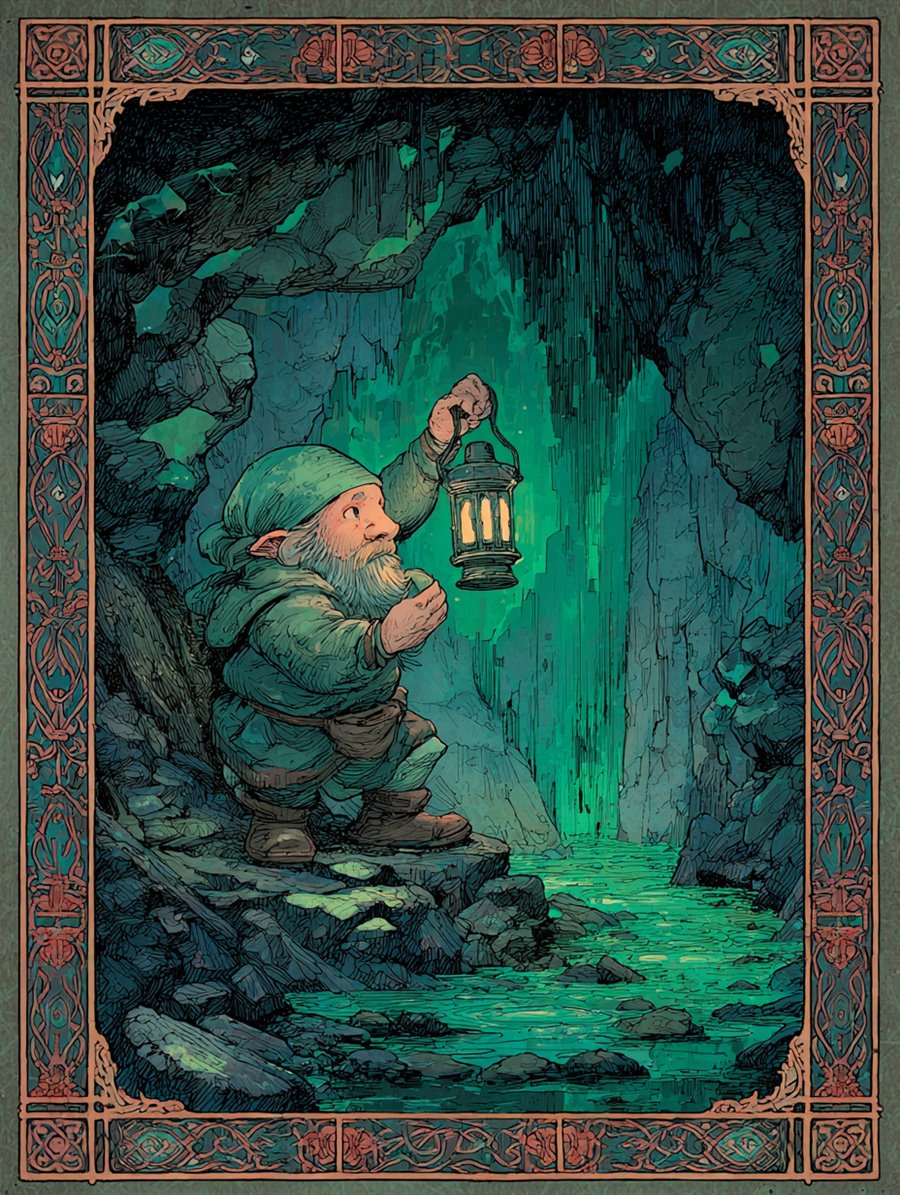 Karzelek Mine-Sprite, Spirit card art, MORANA: The Open Grave