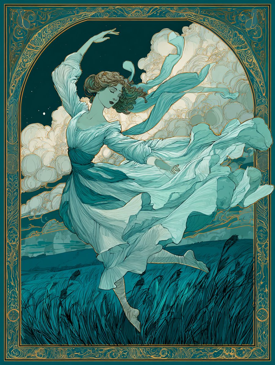 Vila Wind-Dancer, Spirit card art, MORANA: The Open Grave