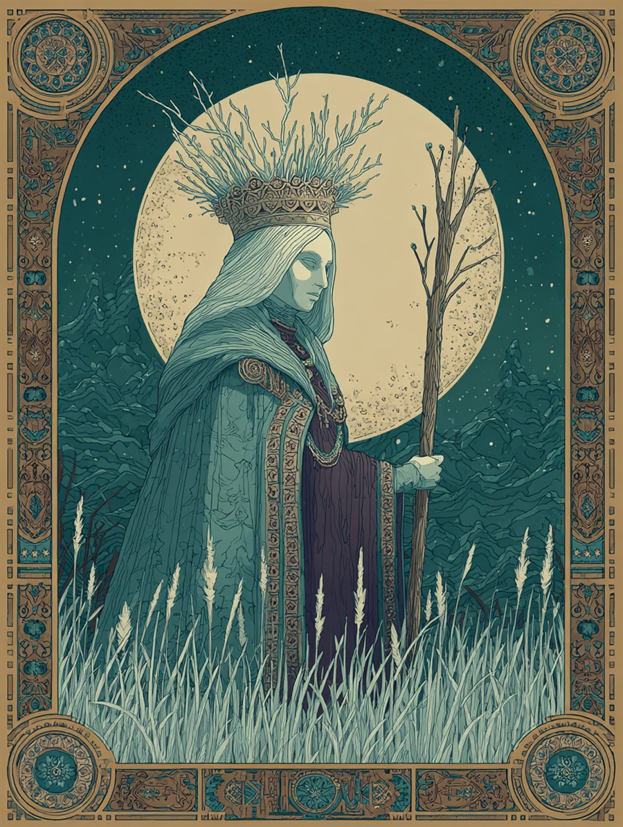 Morana Death-Bringer, Spirit card art, MORANA: The Open Grave