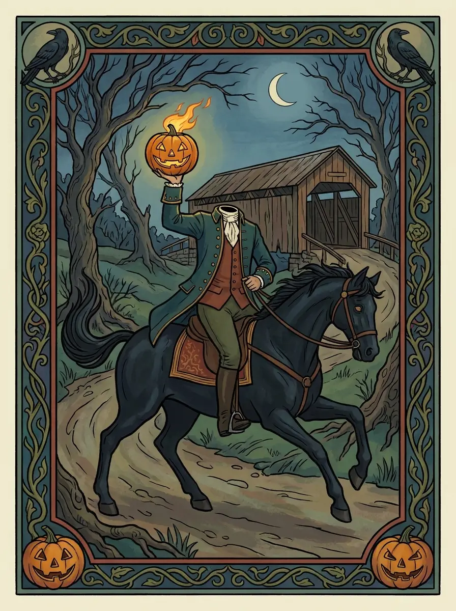 Concept card: the Headless Horseman, from Sleepy Hollow