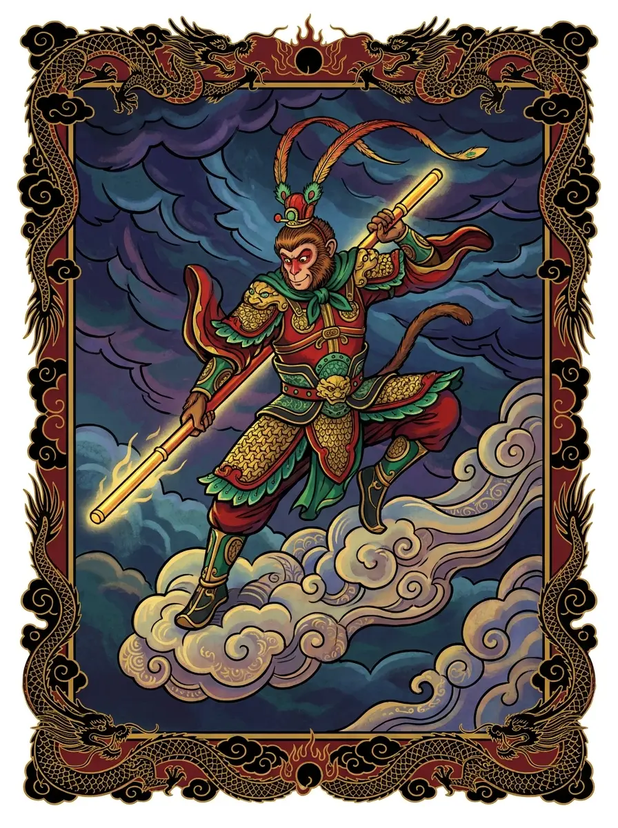 Concept card: Sun Wukong the Monkey King, from Journey to the West