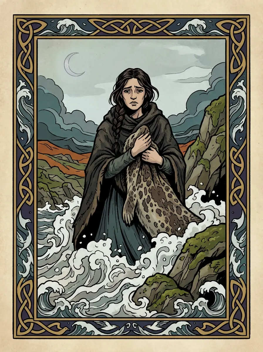 Concept card: the selkie of the northern isles, from Celtic folklore