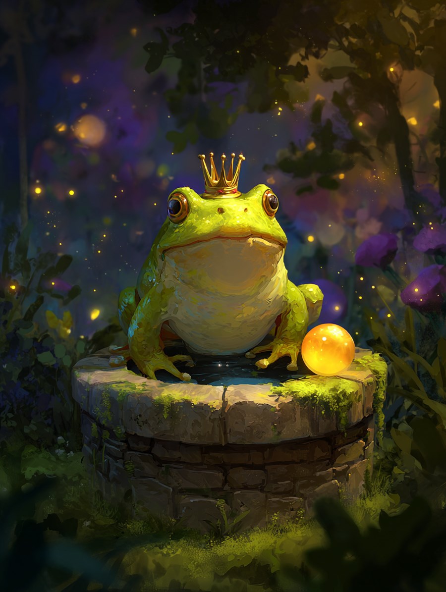 The Frog King, Spirit card art, The Old Tales, MORANA: The Open Grave