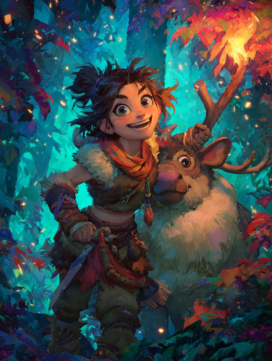 The Robber Girl, Spirit card art, The Old Tales, MORANA: The Open Grave