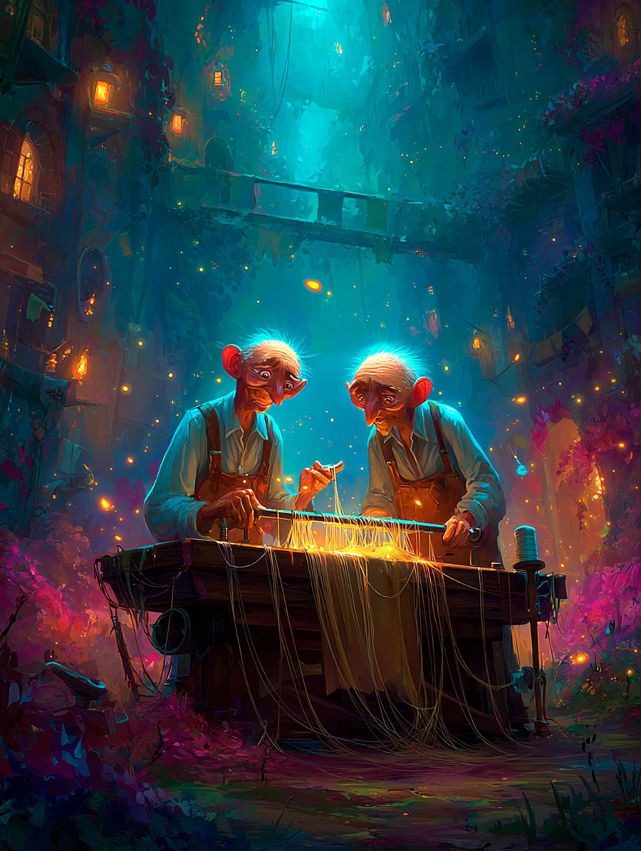 The Swindler Tailors, Spirit card art, The Old Tales, MORANA: The Open Grave