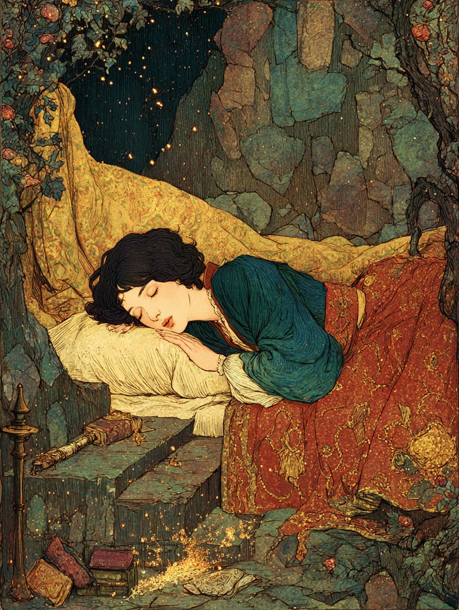 Briar Rose, Spirit card art, The Old Tales, MORANA: The Open Grave