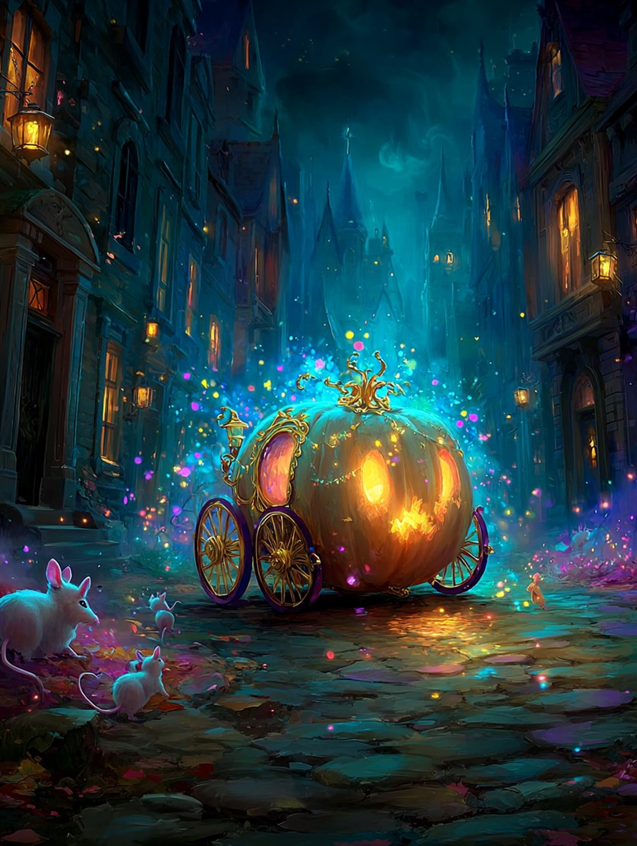 The Pumpkin Coach, Spirit card art, The Old Tales, MORANA: The Open Grave