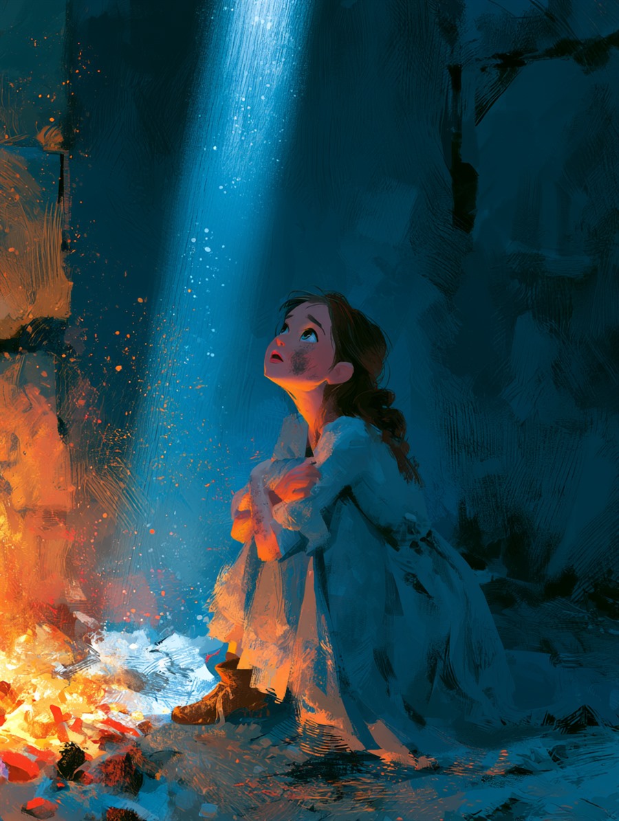 Cinderella, Ash and Glass, Spirit card art, The Old Tales, MORANA: The Open Grave