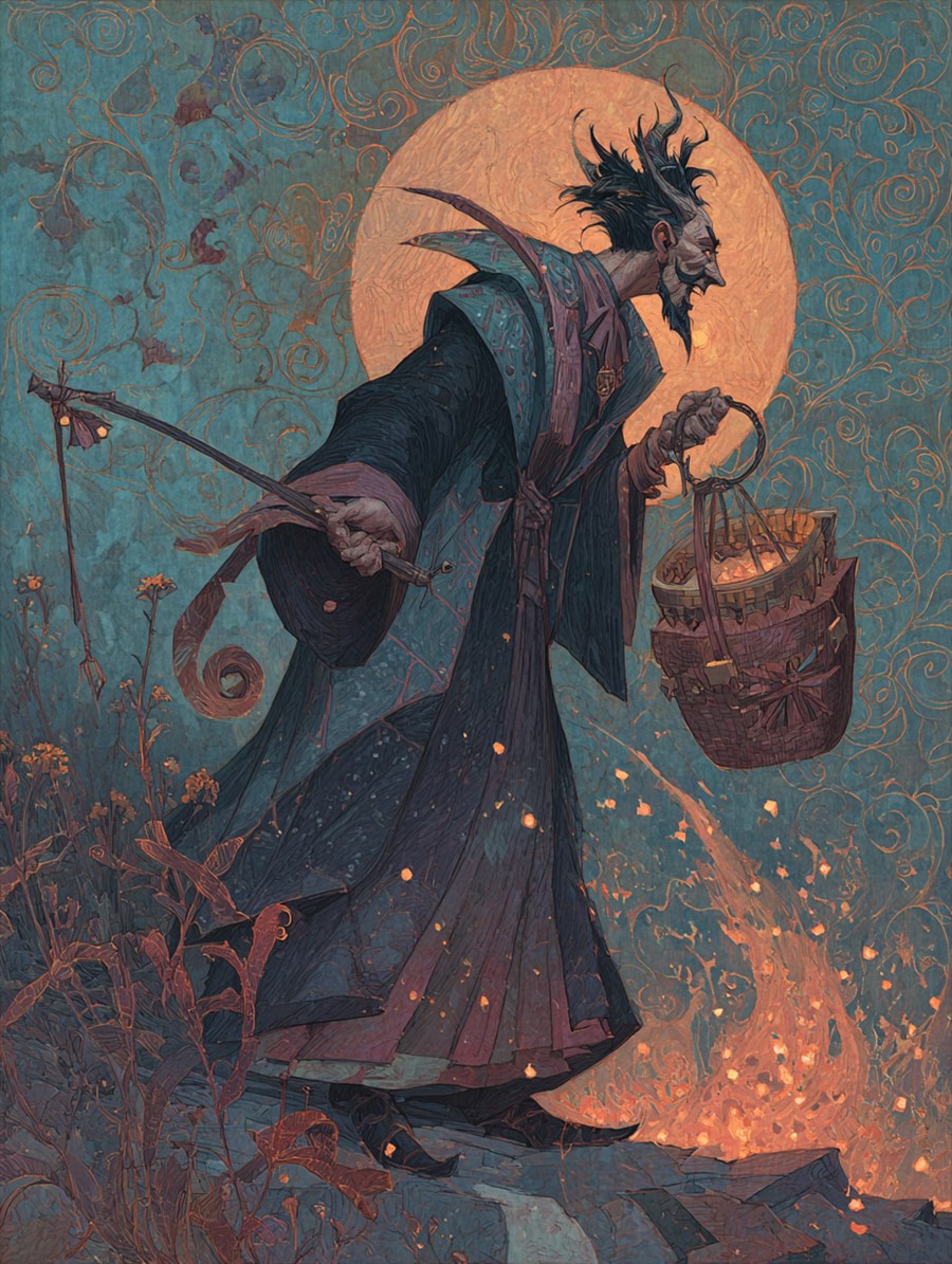The Uninvited Fairy, Spirit card art, The Old Tales, MORANA: The Open Grave