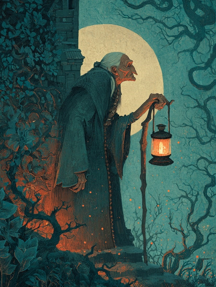 Dame Gothel, Spirit card art, The Old Tales, MORANA: The Open Grave