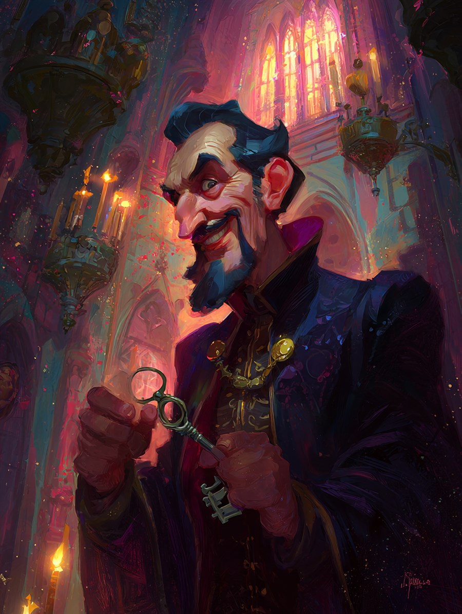 Bluebeard, Spirit card art, The Old Tales, MORANA: The Open Grave