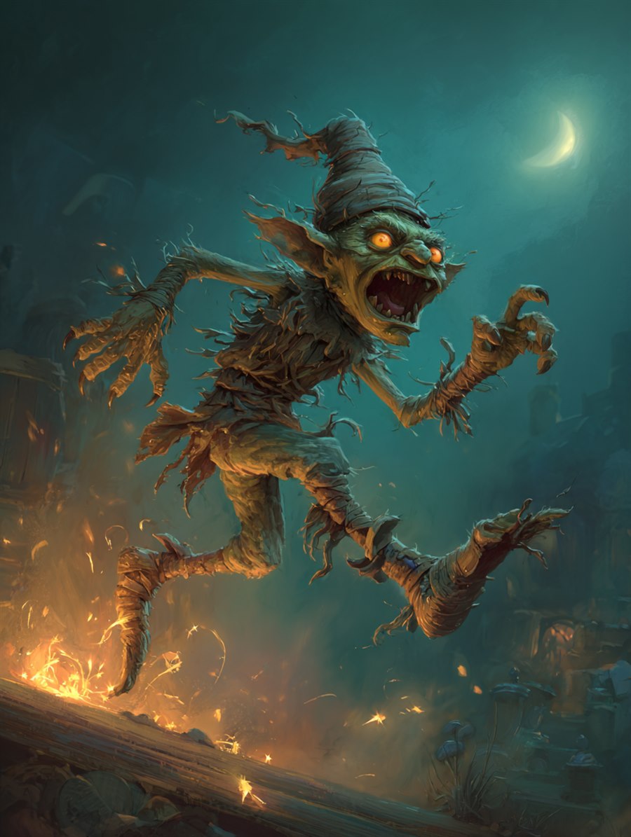 Torn in Two, Charm card art, The Old Tales, MORANA: The Open Grave