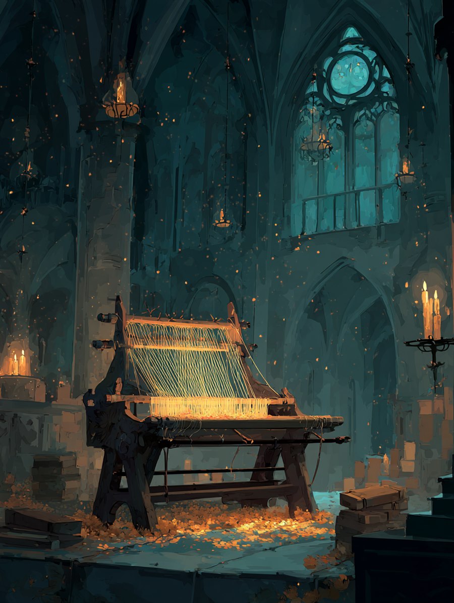 The Swindlers' Loom, Charm card art, The Old Tales, MORANA: The Open Grave