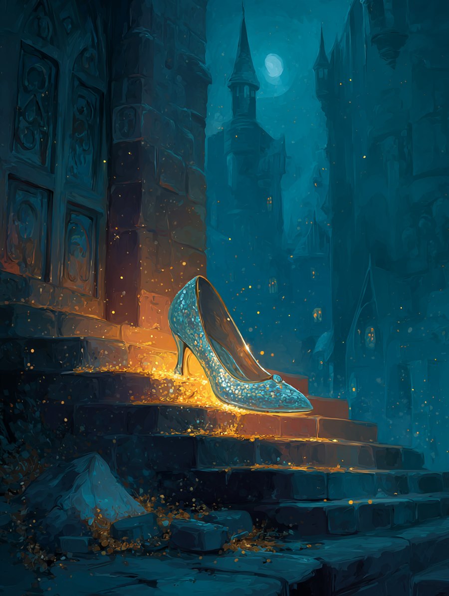 The Glass Slipper, Charm card art, The Old Tales, MORANA: The Open Grave