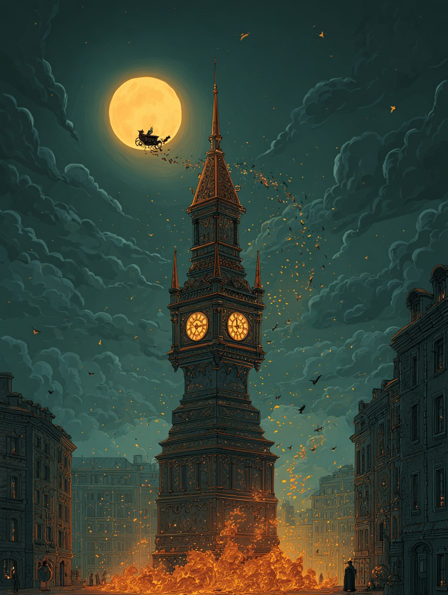 The Stroke of Midnight, Charm card art, The Old Tales, MORANA: The Open Grave