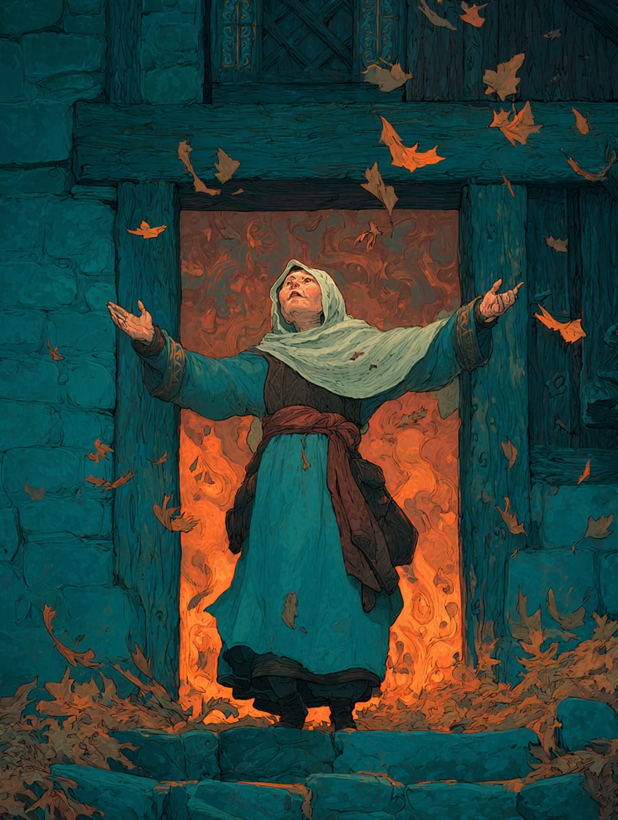 Grandmother, Alive and Well, Spirit card art, The Old Tales, MORANA: The Open Grave
