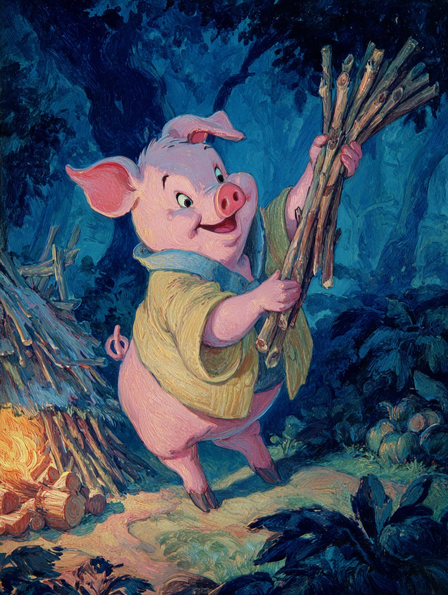 Second Pig, Stick-Joiner, Spirit card art, The Old Tales, MORANA: The Open Grave