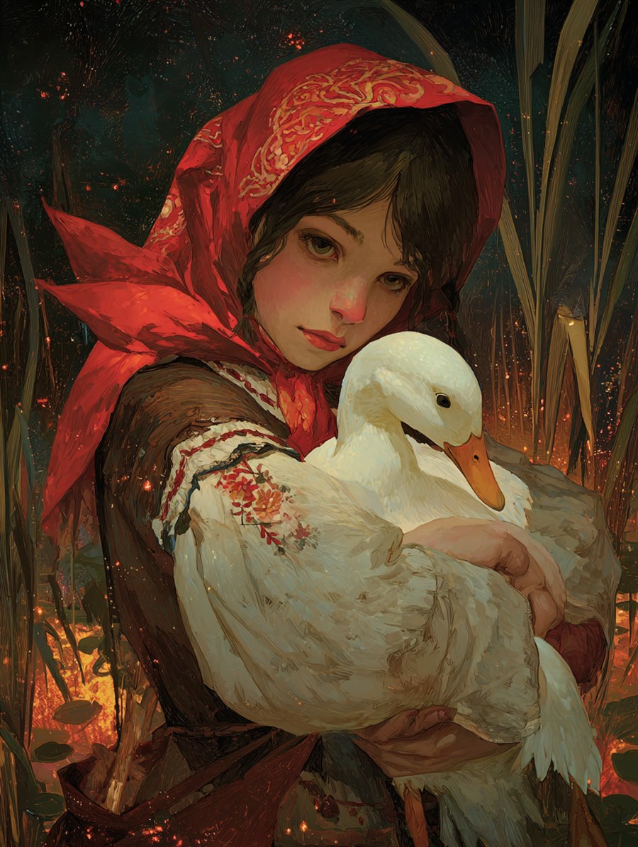 The White Duck, Spirit card art, The Old Tales, MORANA: The Open Grave