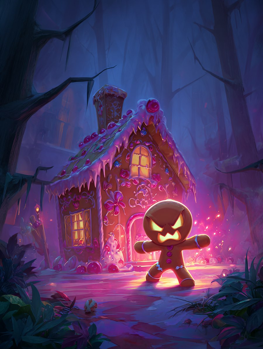 The Gingerbread House, Spirit card art, The Old Tales, MORANA: The Open Grave