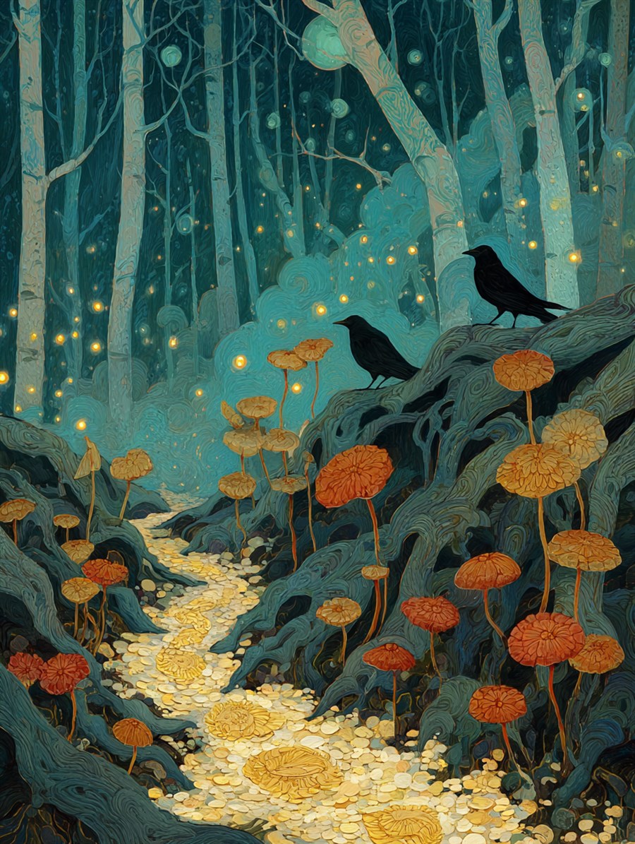 Breadcrumb Trail, Charm card art, The Old Tales, MORANA: The Open Grave