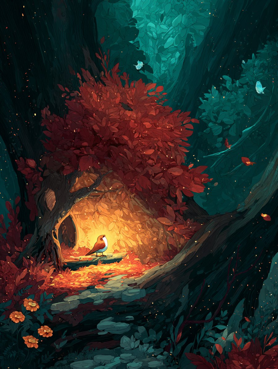Leaves for the Lost, Charm card art, The Old Tales, MORANA: The Open Grave