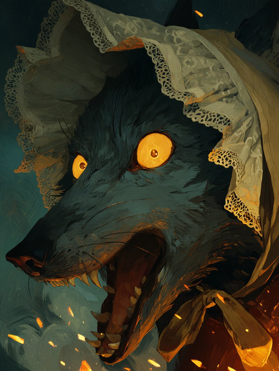 All the Better to See You, Charm card art, The Old Tales, MORANA: The Open Grave
