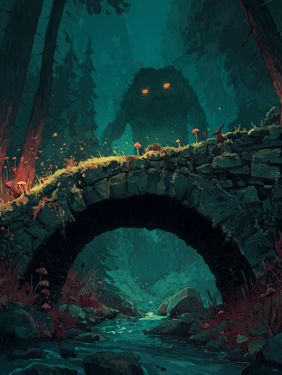 The Troll Bridge, Site card art, The Old Tales, MORANA: The Open Grave