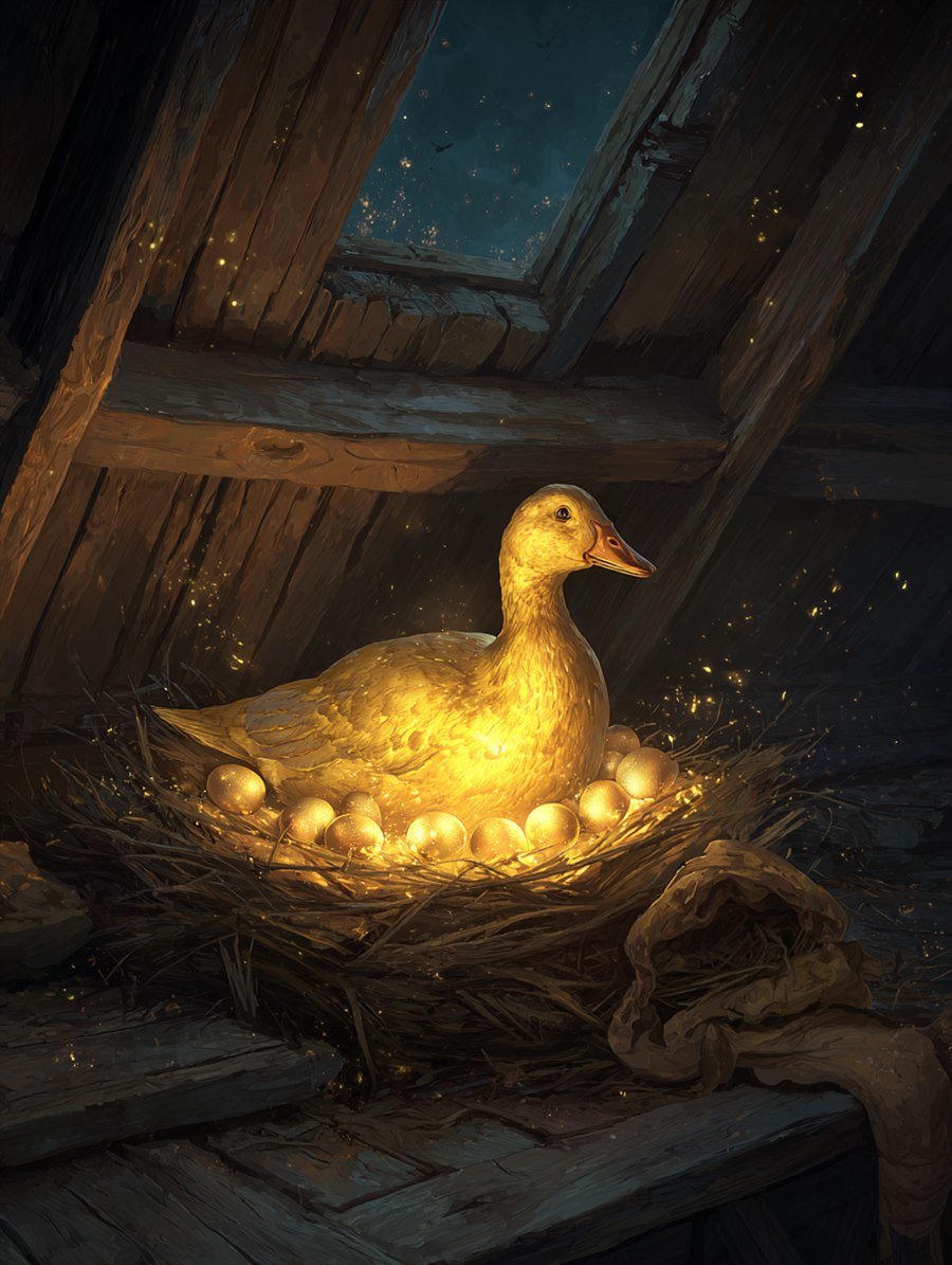 Nest of the Golden Goose, Site card art, The Old Tales, MORANA: The Open Grave