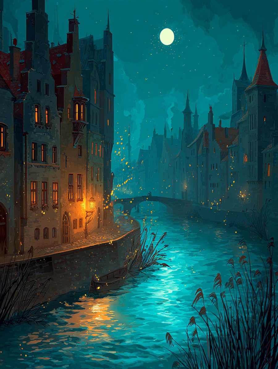 The River Weser, Site card art, The Old Tales, MORANA: The Open Grave