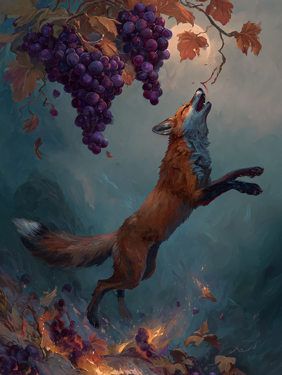 Sour Grapes, Charm card art, The Old Tales, MORANA: The Open Grave