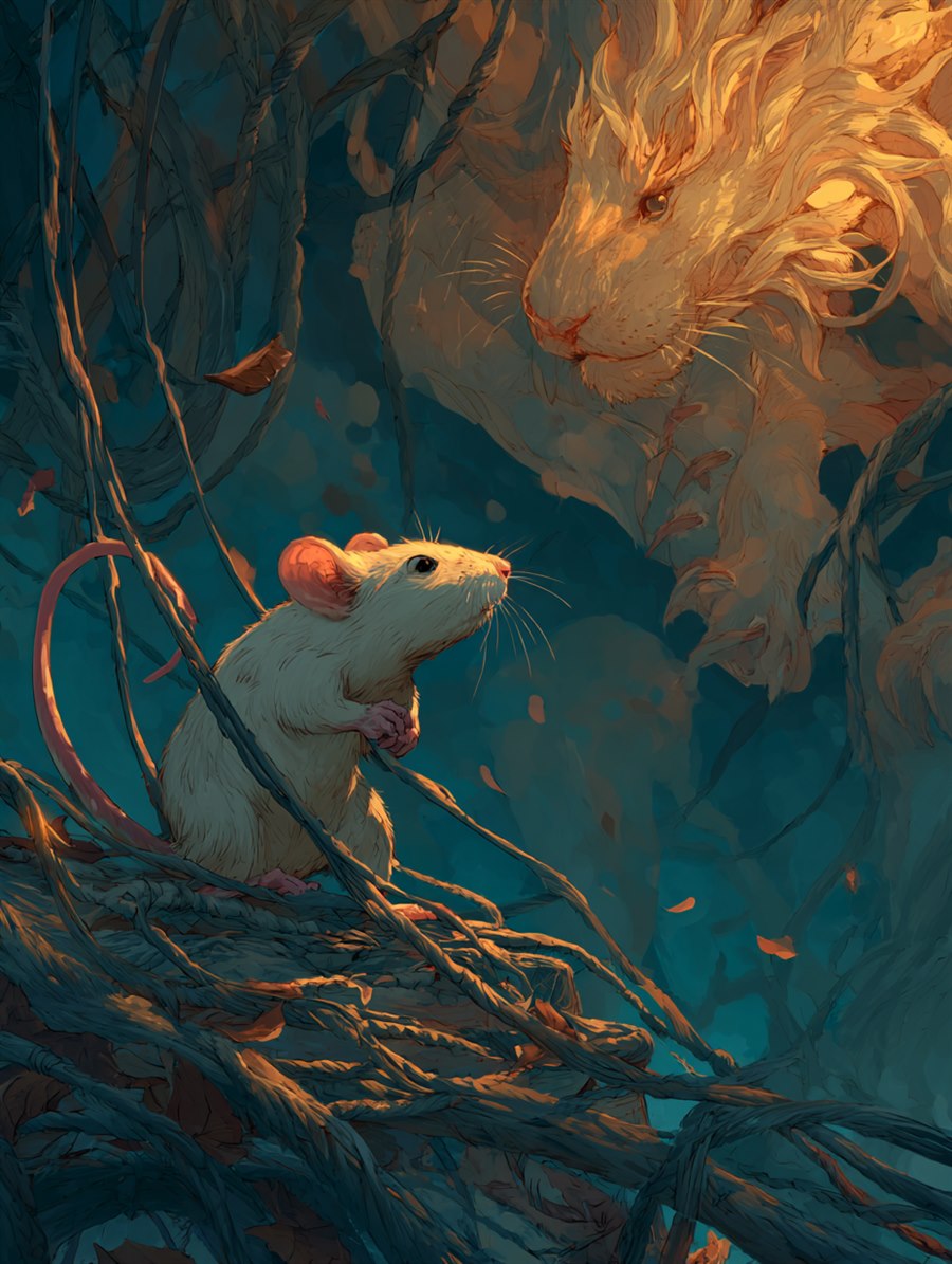 Gnawed Ropes, Charm card art, The Old Tales, MORANA: The Open Grave