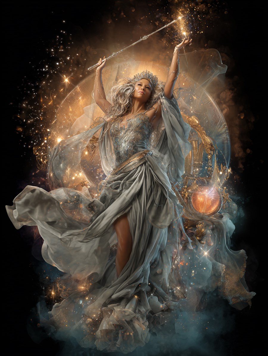 The Godmother of Ash, Warden card art, The Old Tales, MORANA: The Open Grave